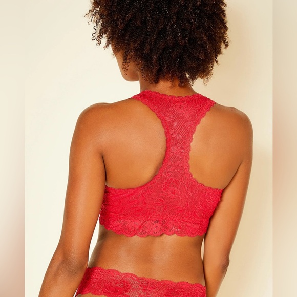 Cosabella - Never Say Never Curvy Racie Racerback Bralette - Red - L - Picture 3 of 8